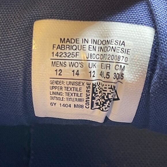 Converse All Star High Top Unisex M12/W14 - Picture 9 of 9